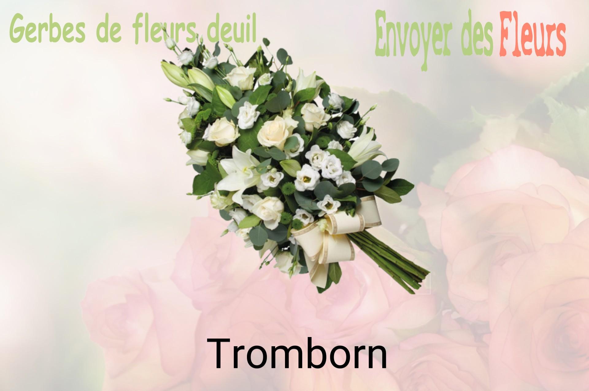 Gerbe de fleurs de deuil livrée à Tromborn